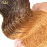 BAISI 10A Ombre Body Wave Hair 1b/4#/27# - BAISI HAIR