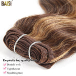 hairbs 10A Eurasian Color Hair BAISI Highlight Bundles Body Wave Weave Human Hair 10A Grade