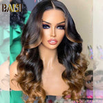 hairbs $199 wig BAISI 1bMix30 Closure Wavy Color Wig