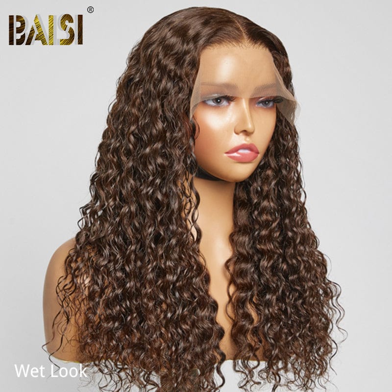 hairbs $199 wig BAISI Brown Curly lace frontal wig