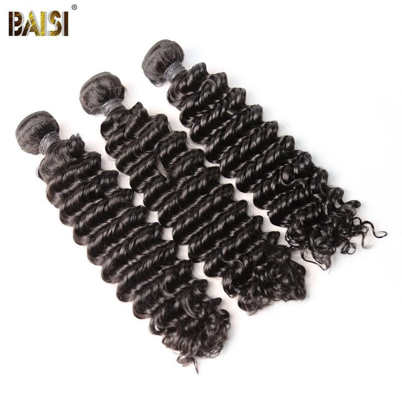 BAISI 8A Hair Weave Brazilian Virgin Hair Deep Wave - BAISI HAIR