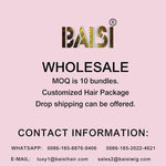 BAISI 1B/613 Wavy Bob Wig with Prepluck Hairline - BAISI HAIR