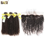 BAISI 10A Brazilian Curly bundles with Closure/Frontal Deal - BAISI HAIR