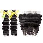 BAISI 10A Brazilian Natural Wave bundles with Closure/Frontal Deal - BAISI HAIR