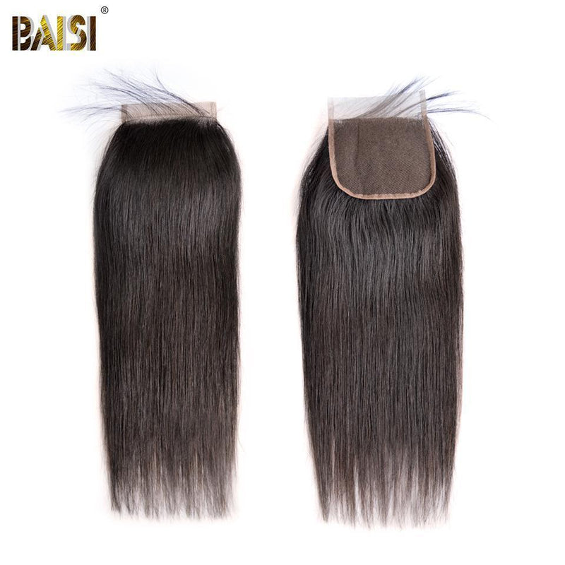 BAISI 10A Brazilian Straight bundles with Closure/Frontal Deal - BAISI HAIR