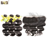 BAISI 10A Brazilian Body Wave bundles with Closure/Frontal Deal - BAISI HAIR