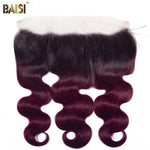 BAISI 10A 1B 99J# Body Wave Bundles with Closure/Frontal Deal - BAISI HAIR
