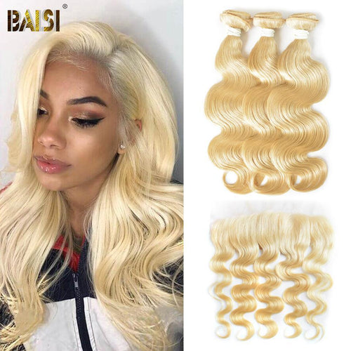 BAISI 613# Eurasian Body Wave Blonde Bundles with Frontal Deal - BAISI HAIR
