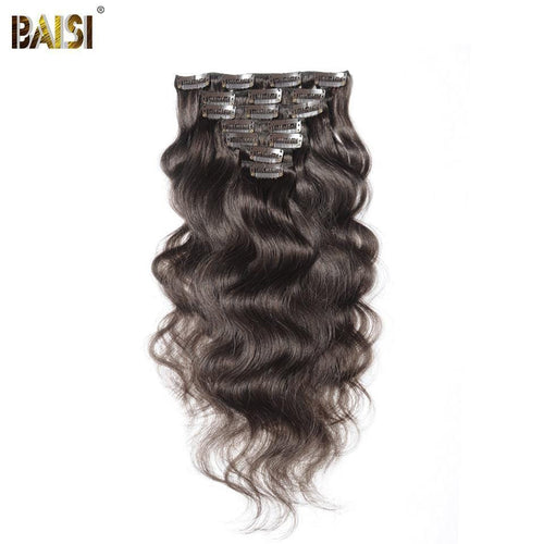 hairbs Hair Extensions 10 BAISI Body Wave Clip Ins Hair Extensions 7 Pcs And 120g/Set