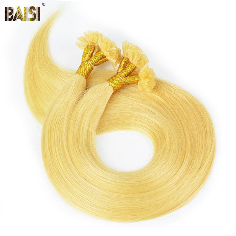 BAISI Straight U-Tip Hair Color 1B/2#/4#/99J#/613#/27#/Grey# - BAISI HAIR