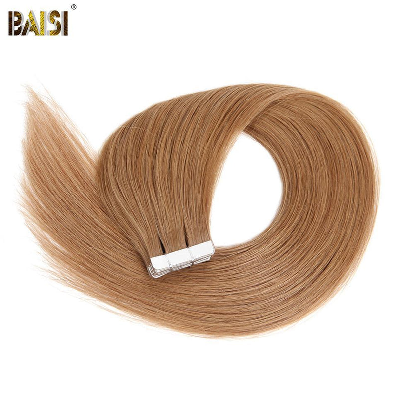 BAISI Straight Tape Hair,1B/2#/4#/99J#/613#/27#/Grey#/Burgundy - BAISI HAIR