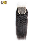BAISI 10A Kinky Straight Lace Closure 4x4 - BAISI HAIR