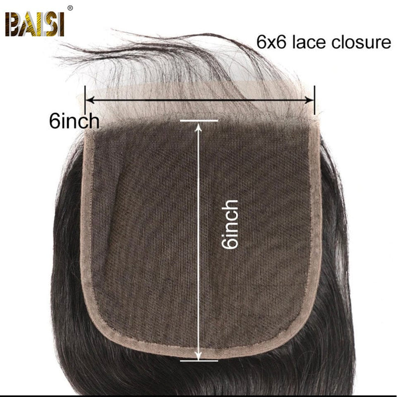 hairbs Lace Closure BAISI Lace Closure Size 6*6