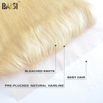 BAISI 10A Blonde 613# Straight Lace Frontal 13x4 - BAISI HAIR