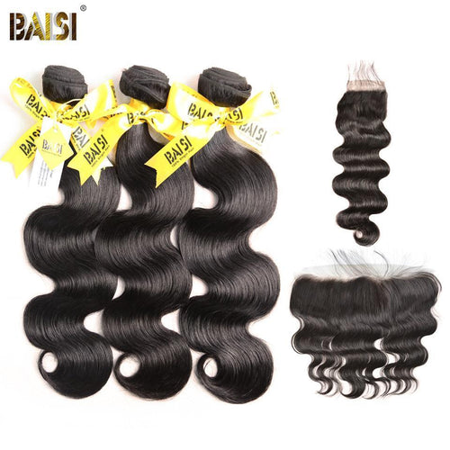 BAISI 10A Peruvian Body Wave Bundles with Closure / Frontal - BAISI HAIR