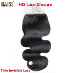 BAISI Hd Lace Closure 4x4 Thin Invisible Lace - BAISI HAIR